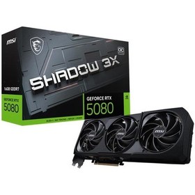 Resim Msı Geforce Rtx5080 16g Shadow 3x Oc 16gb Gddr7 256bıt 1xhdmı 3xdp Ekran Kartı 