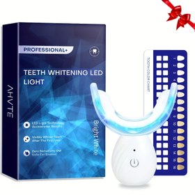 Resim Diş Beyazlatma LED Işık Seti, Diş Ağartıcı Hızlandırıcı, 16x Mavi LED Işığı, Evde Kullanım için diş beyazlatma, İdeal Babalar Günü ve Anneler Günü Hediyesi 