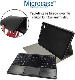 Resim Microcase Samsung Galaxy Tab S7 FE SM-T733 12.4 inch Bluetooth Touchpad Klavye + Standlı Kılıf - BKK5 