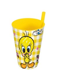 Resim Tweety Pipetli Bardak 400 Ml 