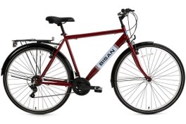Resim Bisan BİSAN HARDY ŞEHİR BİSİKLETİ 46 CM V 28 JANT 21 VİTES BORDO SİYAH-BEYAZ 