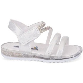 Resim 035 Kız Bebek Taşlı Sandalet Beyaz 