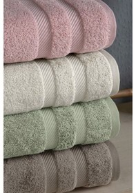 Resim Altınbaşak Jakarlı 4 Lü 50x90 El Havlusu Nori Renkli 