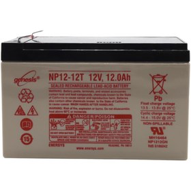 Resim EnerSys Genesis Np12-12t 12v 12ah Bakımsız Kuru Tip Agm Vrla Akü 