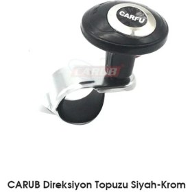 Resim PINUKS Direksiyon Topuzu Lux Siyah- Krom Oto Aksesuar Premium 