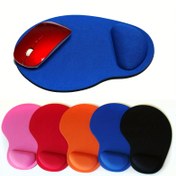 Resim 1 Ergonomik Bilek Desteği Fare Ped - Kaymaz, Dayanıklı EVA Malzemesi, Ofis ve Ev Kullanımı için Rahat Laptop Fare Ped, Pembe, Kırmızı, Turuncu, Mavi, Siyah, Masa için Fare Pedleri mevcuttur 