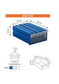 Resim Sembol 202 Plastik Çekmeceli Kutu (10'Lu Paket) 