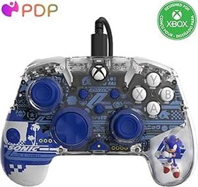 Resim PDP REALMz Wired Xbox Controller Licensed for Series X|S, Xbox One, Windows 10/11 PC, LED Lighting Collectible Sonic Superstars, Programmable Buttons/Triggers, PC Control Hub App: Sonic Speed 