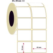 Resim İşimiz Etiket 35X45MM Iklili Silver Mat Etiket | 6 Rulo | 2000 Sarım | 