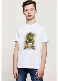 Resim True Baskılı Unisex Çocuk Beyaz T-Shirt 