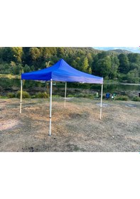 Resim 3x3 M 40 Mm Altıgen Gazebo Tente Mavi 