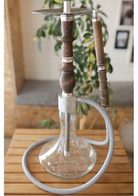 Resim Alfeshisha Ottoman Ahşap Silver Nargile Takımı 