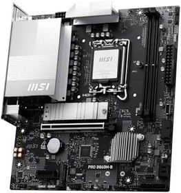 Resim MSI MB PRO B860M-B SOKET 1851 DDR5 9066MHZ(OC) 2xM.2 HDMI DISPLAY 5G LAN mATX 