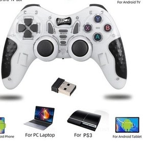 Resim Createtech Red-2.4g Kablosuz Gamepad Denetleyicisi Ps3/android/tv Kutusu Süper Konsol X Pro Konsol Oyunu Pc Joystick Için Kontrol Oyun Kontrolü 