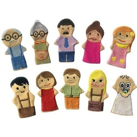 Resim İnsanlar Parmak Kukla Seti 10'Lu 