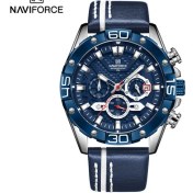 Resim Hanyang Sbe En Lüks Navıforce Saatler Erkekler Için Moda Spor Chronograph Kuvars Bilek Saatler Erkek Askeri Deri Kayış Su Geçirmez Saat (Yurt Dışından) 