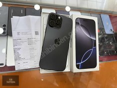 Resim Apple iPhone 16 Pro Max İkinci El TR | 256 GB | Siyah İkinci El US İLETİŞİMDEN 16 PRO MAX SİYAH 15AY GARANTİLİ FATURALI PİL100