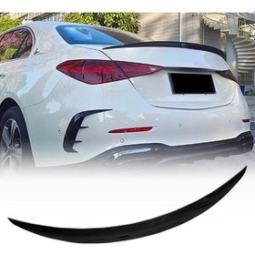 Resim Mercedes W206 C.seri Parlak Siyah Boyalı Spoyler 