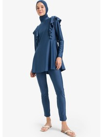Resim DeFacto Regular Fit 5'li Hızlı Kuruyan Burkini Takımı E7999AX25HSNV241 