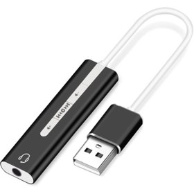 Resim Alfais 5072 7.1 Usb Harici Ses Kartı 3.5mm Çevirici Dönüştürücü Ses Kartı 