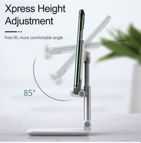 Resim Teleskopik Uzayıp Kısalan Model Masaüstü Telefon Tutucu Aynalı 