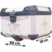 Resim Gp Kompozit Dsn02 Universal 45 Lt Desenli Alüminyum Motosiklet Çantası 