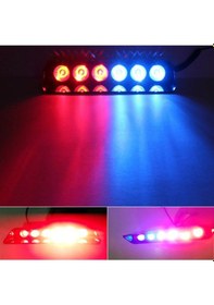 Resim Cam Içi Vantuzlu 6 Ledli 7 Modlu Kırmızı-mavi 