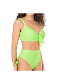 Resim Endeep Kadın Fiyonk Detaylı Yeşil Büyük Beden Bikini Takımı-yeşil 