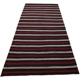 Resim Zehra Abla Halı Yeni El Dokuma İnce Çubuklu Yağcıbedir Balıkesir Yün Kilim 6295 