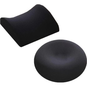 Resim Tekno Trust Armürlü Ortopedik Bel Sırt Oturma Simidi Simit Yastık Minderi 34 x 48 Siyah 
