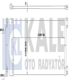 Resim KALE 345575 Klima Radyatoru Kondenser (RENAULT: İII 1.6DCİ 2014- OPEL VIVARO 921000022R (WA427795) 