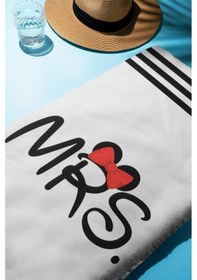 Resim Dijital Baskı Plaj Deniz Havlusu Mrs Mickey Desenli Peştamal Hvl0101 Renkli 