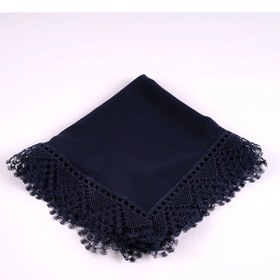 Resim İğne Oyalı Şal Namaz Örtüsü, 144x68 Cm. Lacivert Lacivert 