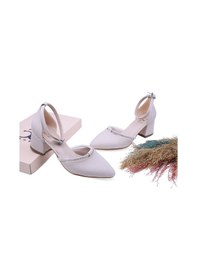 Resim Ceylan 2857 Kadın Bilekten Bağlamalı 6 Cm Topuklu Ayakkabı 001 