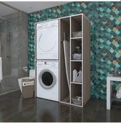 Resim Kenzlife Çamaşır-Kurutma Makinesi Dolabı Alyusha Crd 180*120*60 Banyo Kapaksız Arkalıksız Çok Renkli 
