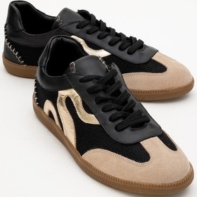 Resim Luvi Shoes Perry Siyah Hakiki Deri Kadın Spor Ayakkabı Siyah 