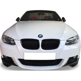 Resim Buum Garaj Bmw E92 Ön Tampon Flapları Sağ Sol Parlak Siyah (Plastik) 