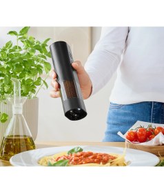 Resim Tchibo Baharat Değirmeni Elektrikli Siyah Polietilen PE Malzemeden Barista Kalitesinde Üretim 