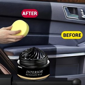 Resim Deniz Plastik Yenileme Cilası, Siyah İç Panel Vaksı ve Koltuk Restorasyonu için Tekne İçi ve Kanepe Oturma Yerleri Parlatıcı 