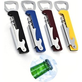 Resim Bordo Çakılı Şarap Mantarı Açacak Tirbuşon Şişe Kapak Konserve Açacağı Tirbüşon Türbişon Tirbişon Bordo 