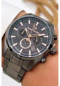 Resim Sergio Tacchini Premium Lüx Çelik Kordon Erkek Kol Saati Füme Stsd007 Füme 