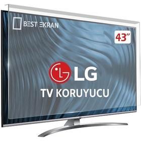 Resim LG Uyumlu 43" inç 109 Ekran Tv Ekran Koruyucu - Kırılmaz Ekran Koruyucu 