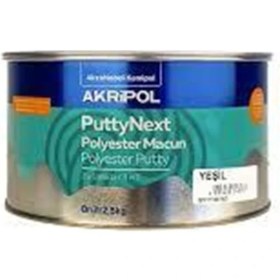 Resim Akzo Akripol Puttynext 3u1 Polyester Macun Yesil Brüt 2,5kg 