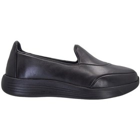 Resim Ayak Trendi 4218 Kadın Hakiki Deri Faylon Taban Comfort Ayakkabı Siyah 