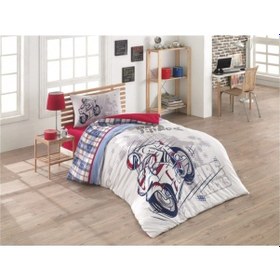 Resim Kapitoneli Nevresim Takımı Storm Tek Kişilik Genç Desen Çok Renkli 