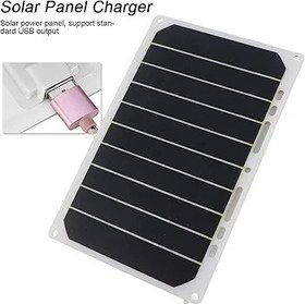 Resim USB Güneş Şarj Cihazı Güneş Paneli Şarj Cihazı 10W, IP65 Suya Dayanıklı, Telefon Şarjı İçin USB Çıkışı 