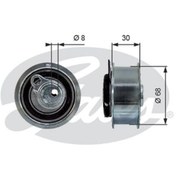 Resim GATES T43219 Triger Gergi Rulmani ( Vw: 1.6Tdi 2.0Tdi Amarok Caddy 16-- Golf 10-14 Jetta III-IV Passat 11-15 Polo 10-- Tiguan 03L109243B (WA123718) 