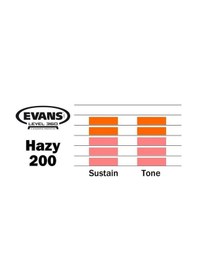 Resim Evans S14h20 Hazy 200 14 İnç Trampet Alt Derisi Profesyonel En İnce Snare Side Modeli, Hassas Hayalet Vuruşlar Ghost Notes İçin İdeal Tepki Ve Netlik 