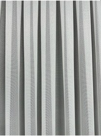 Resim Balık Sırtı Desenli Ütü İstemeyen Etek Kurşunlu Tül Perde 1/3 Sık Pile Kırık Beyaz 