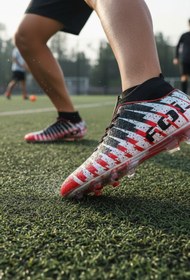 Resim ENOCH SHOES Enoch Profesyonel Bilek Destekli ve Geometrik Desenli Çivili Krampon 